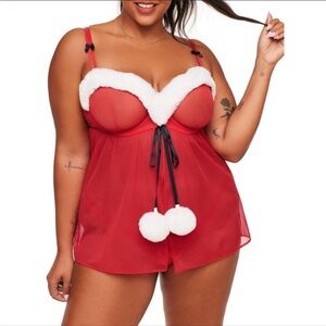 NEW! Adore Me Santa babydoll lingerie